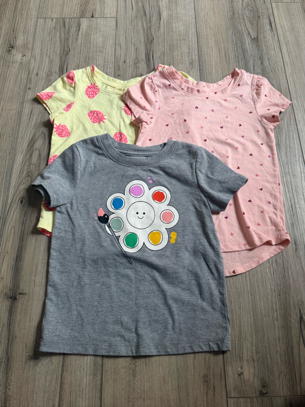 Cat & Jack Girls Short Sleeve Tee Bundle Size 3T